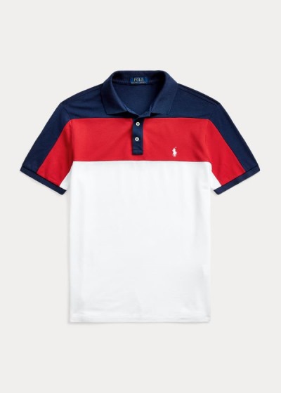 Polo Ralph Lauren Custom Slim Fit Mesh Polo Herre Danmark (HXEKN0135)